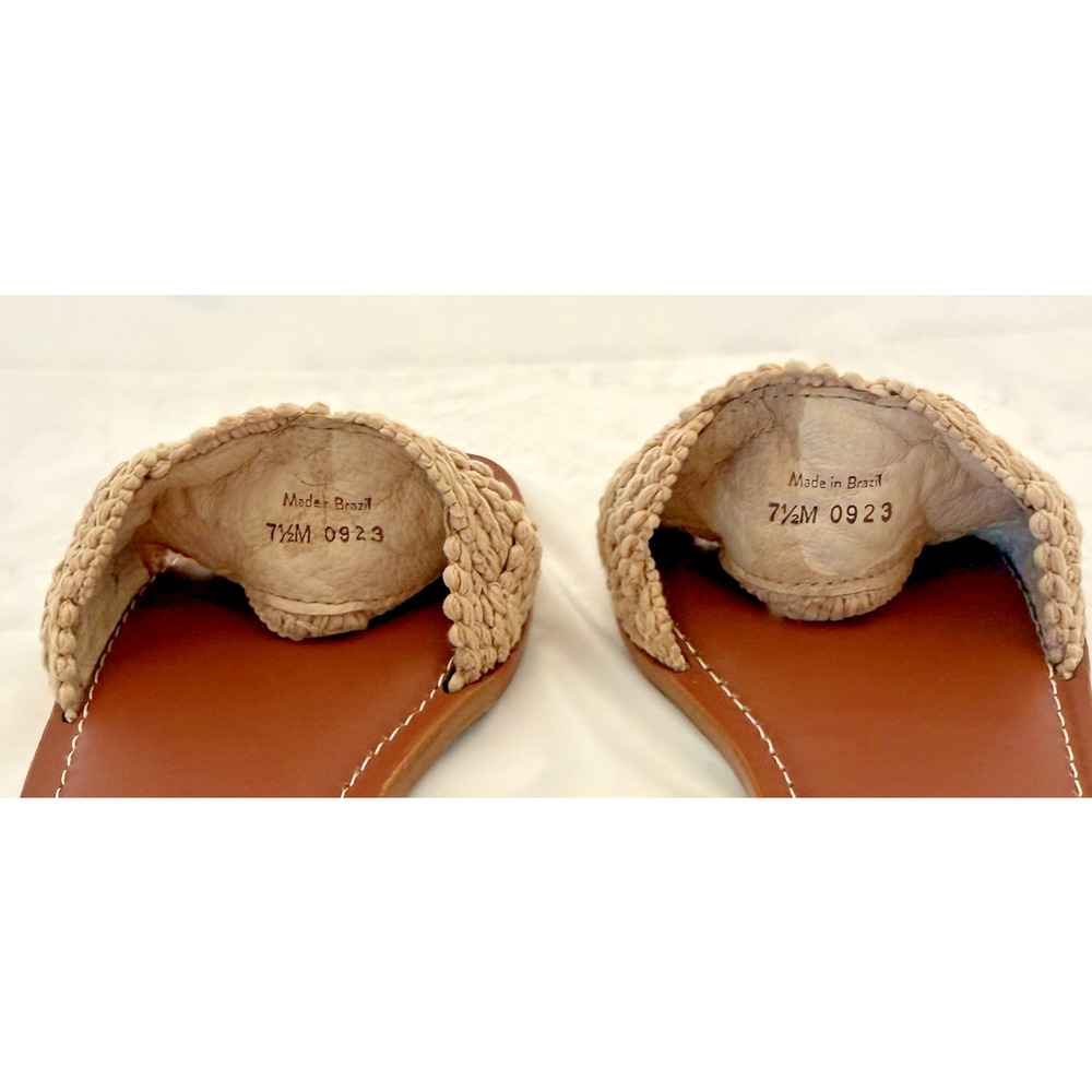 Jack Rogers Dumont Slide Sandals Woven Rope Women’s Size 7.5 EUC Beige Slip On - Picture 5 of 5